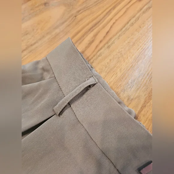 Tronjori Tan Flowy Wide-Leg Pants NWT - Picture 10 of 12